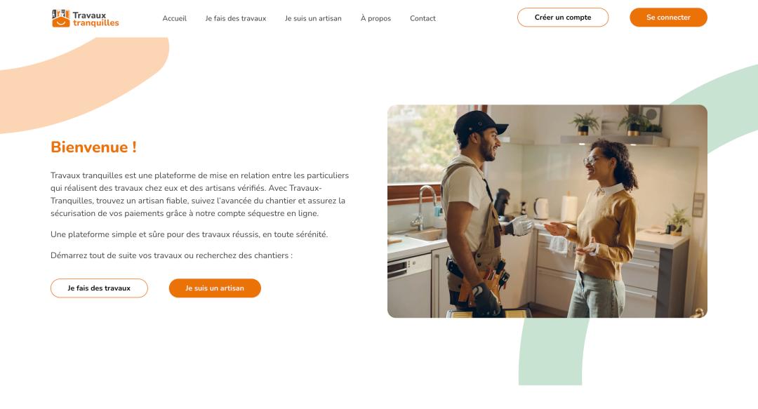 Application mobile Travaux Tranquilles