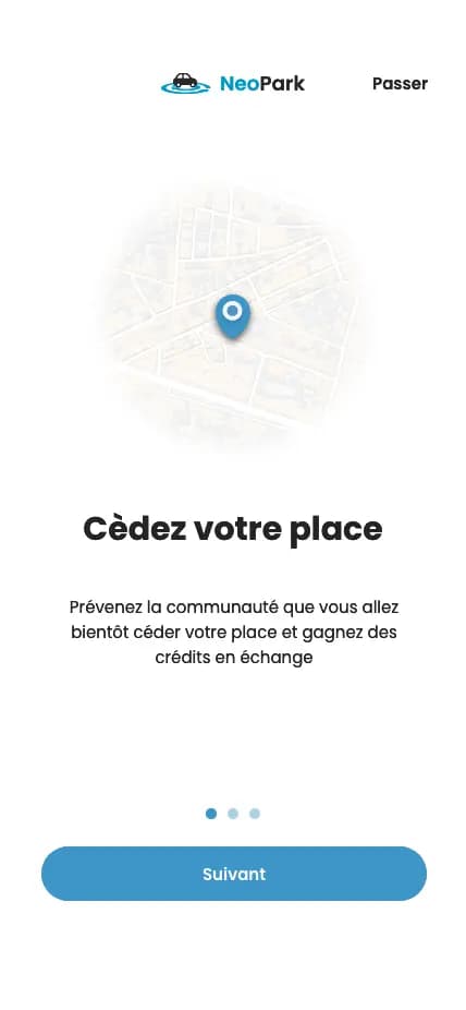 Screenshot 1 of 9 of the WePark app