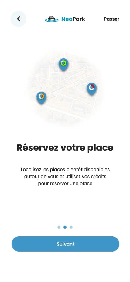 Screenshot 2 of 9 of the WePark app