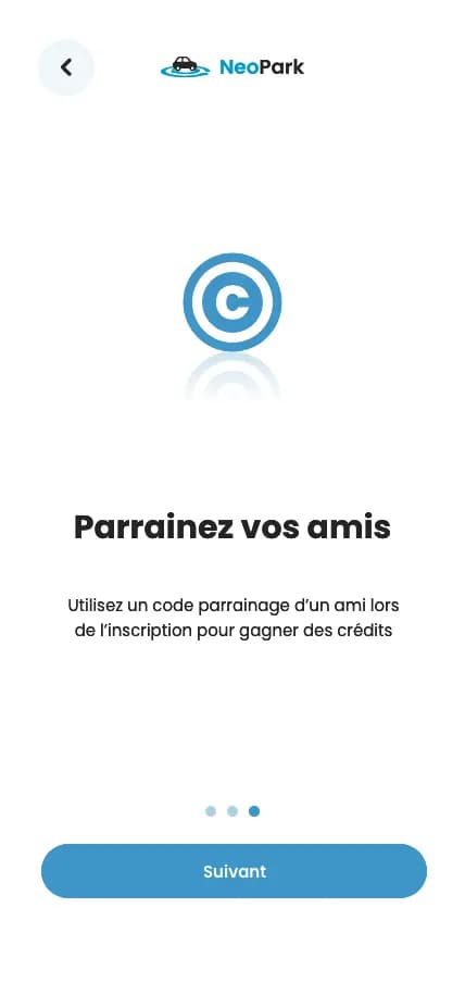 Screenshot 3 of 9 of the WePark app