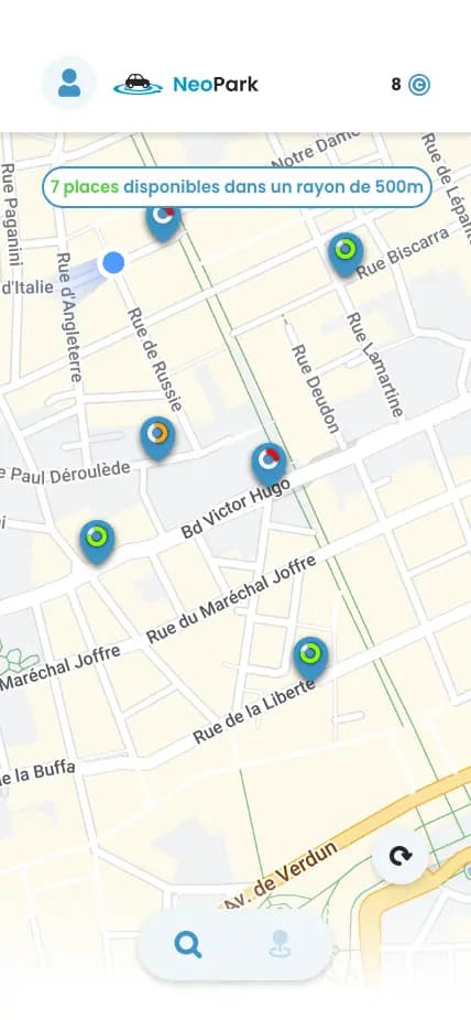 Screenshot 4 of 9 of the WePark app