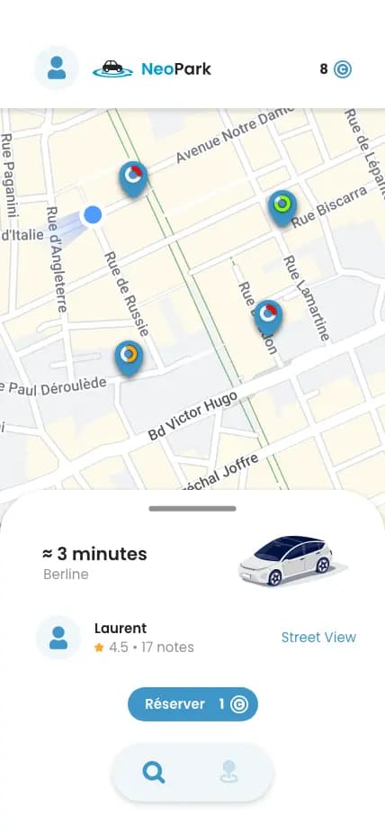 Screenshot 5 of 9 of the WePark app
