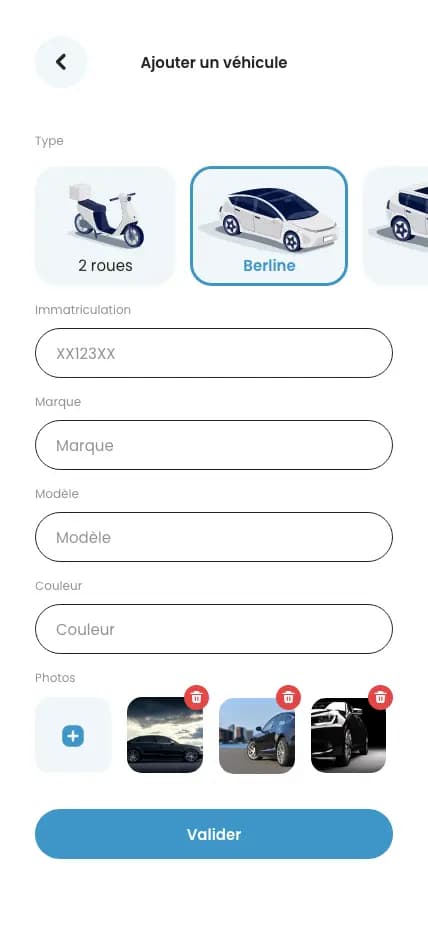 Screenshot 8 of 9 of the WePark app