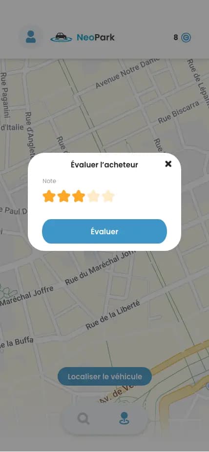 Screenshot 9 of 9 of the WePark app